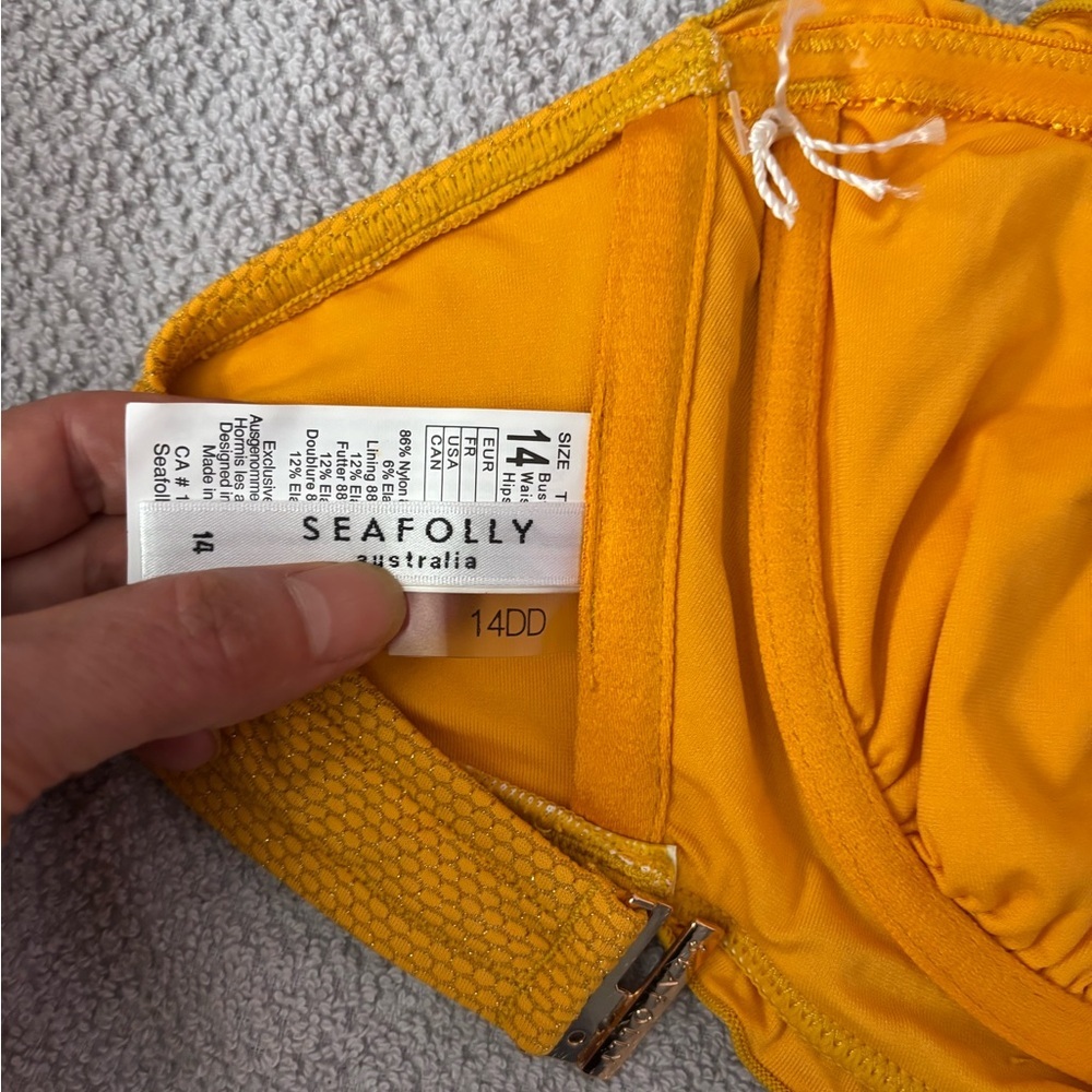 Seafolly Bandeaus Bikini Top Size 14 NWOT | Seafolly Bikini Top | Seafolly Top- - Picture 4 of 8